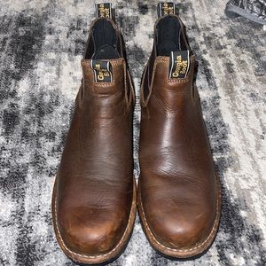 Georgia Boot Eagle One Steel Toe Waterproof Chelsea Brown Leather Work Boot